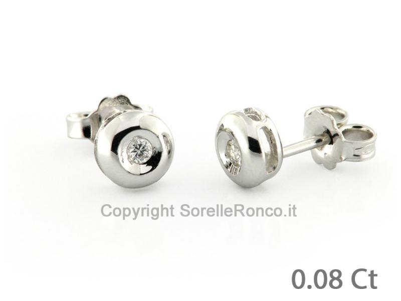 ORECCHINI IN ORO CON DIAMANTI 0.08 CT