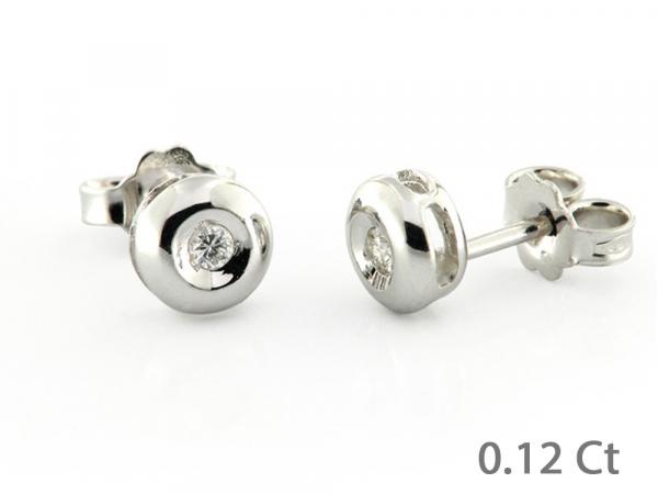 CF01249 - Orecchini Puntoluce con Diamanti 0.12 ct