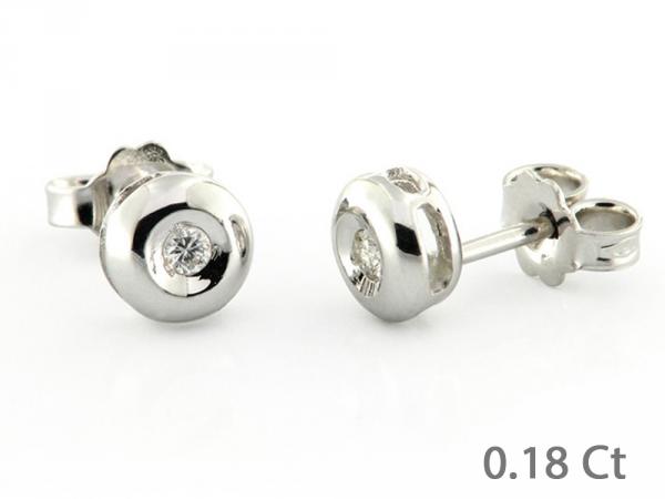 CF01252 - Orecchini Puntoluce con Diamante 0.18 ct
