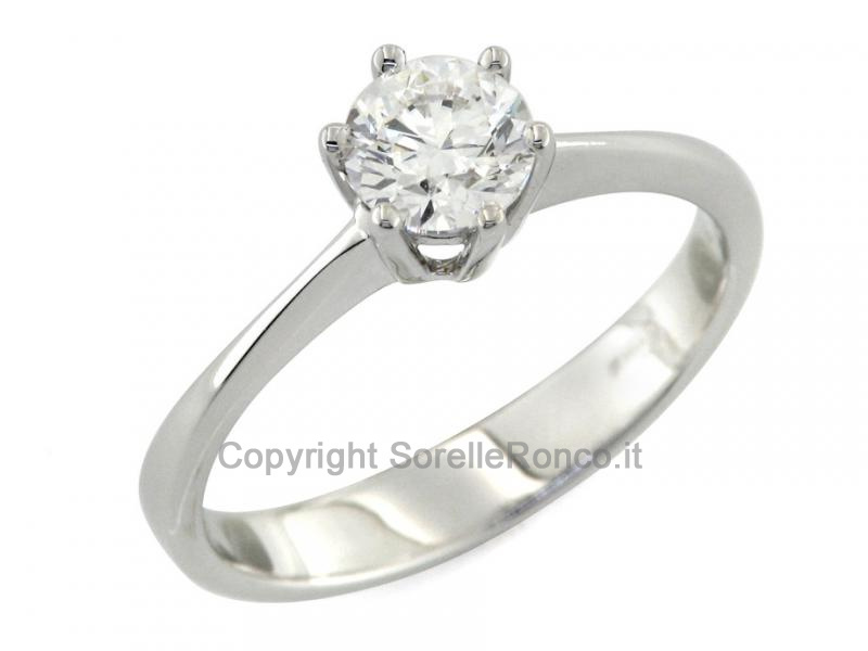 ANELLO CON DIAMANTE SOLITARIO DA 0.70-0.71 CT
