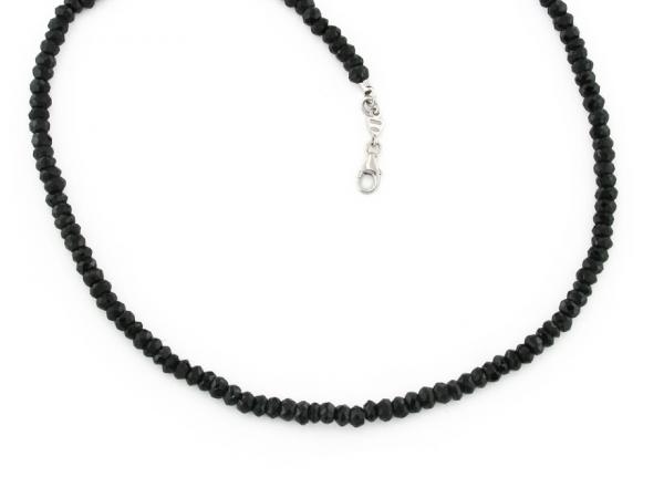 CF01269 - Collana in Oro con Spinelli Neri 7.80 ct