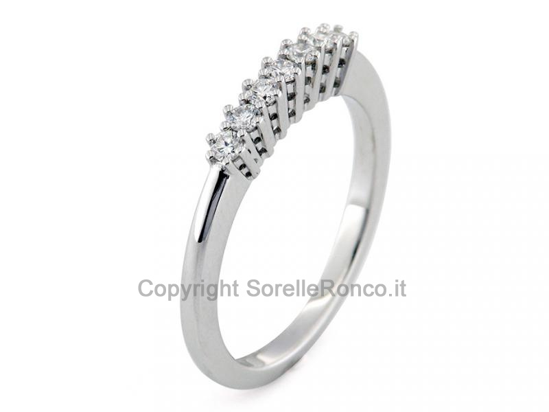 ANELLO RIVIERA CON DIAMANTI DA 0.21 CT