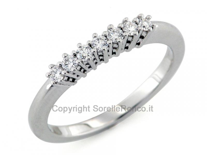 ANELLO RIVIERA CON DIAMANTI DA 0.21 CT