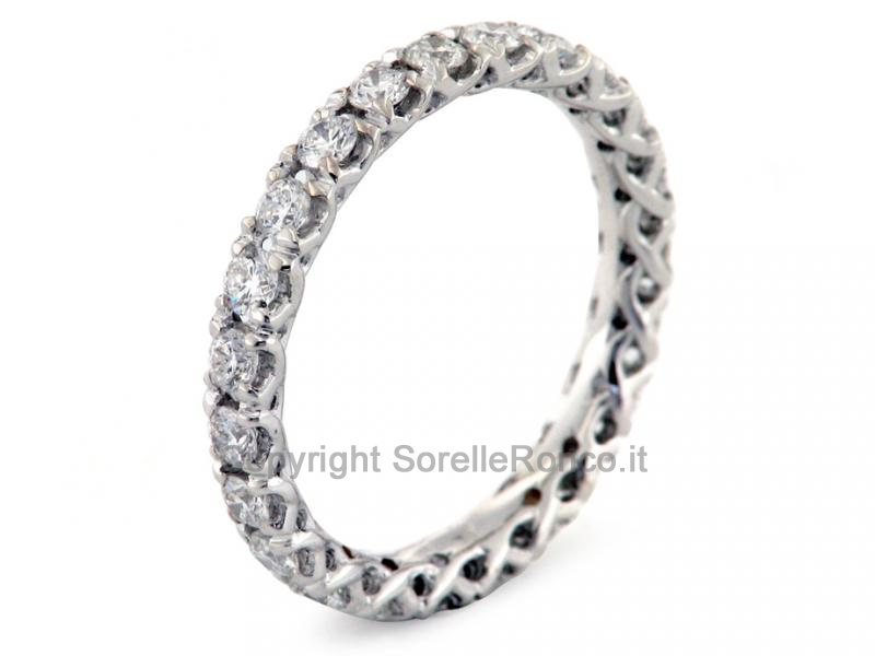 ANELLO ETERNITY CON DIAMANTI DA 1.10 CT