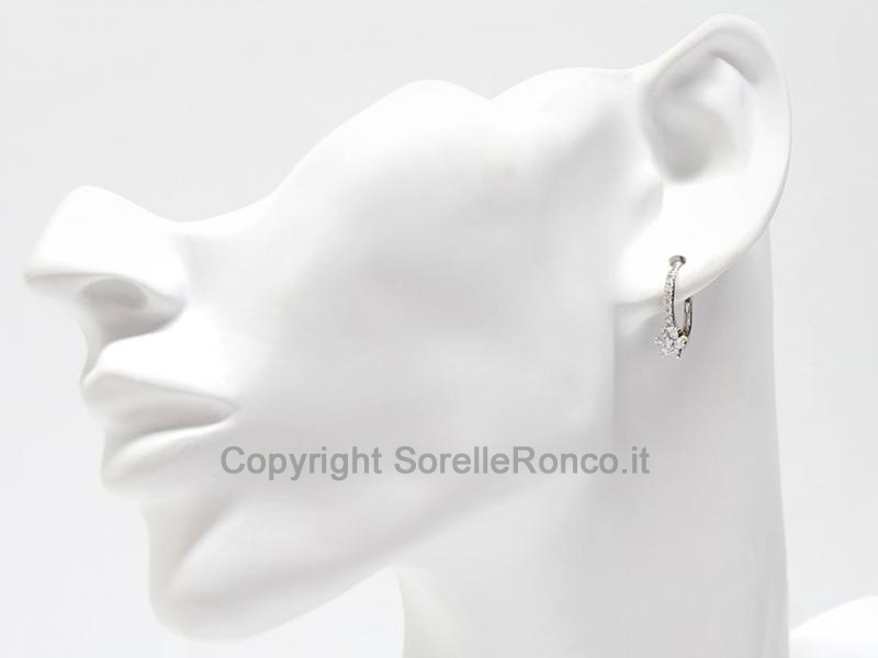 ORECCHINI ORO BIANCO E DIAMANTI 0.34 CT
