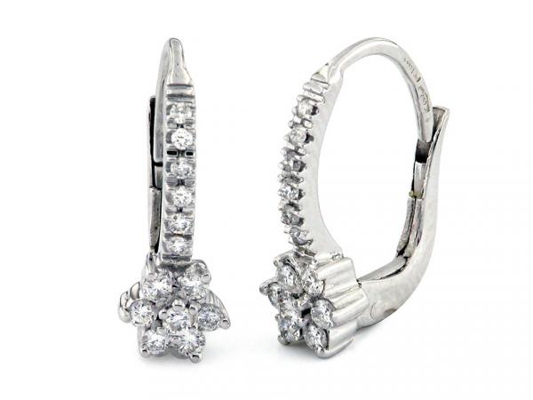 CF01301 - Orecchini Oro Bianco e Diamanti 0.34 Ct
