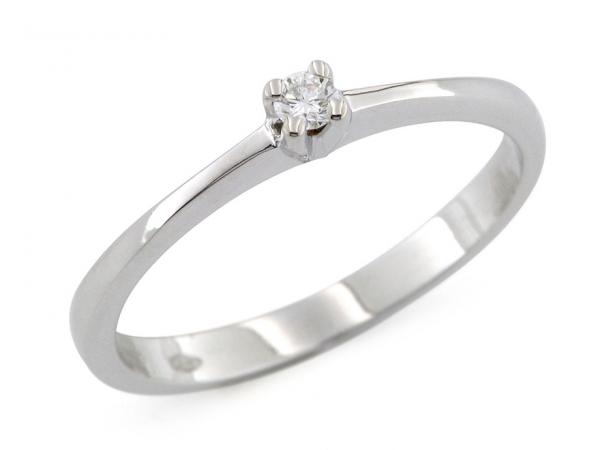 CF01308 - Anello con Diamante Solitario 0.05 Ct