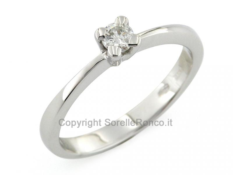ANELLO CON DIAMANTE SOLITARIO 0.15 CT