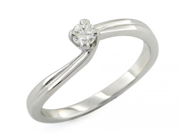 CF01311 - Anello con Diamante Solitario 0.15 Ct
