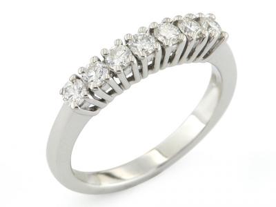 Anello Riviera Oro e Diamanti da 0.50 ct