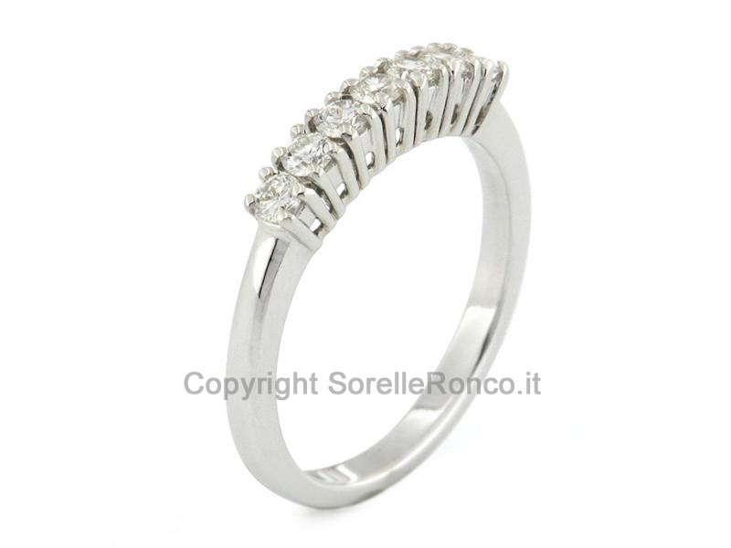 ANELLO RIVIERA ORO E DIAMANTI DA 0.35 CT