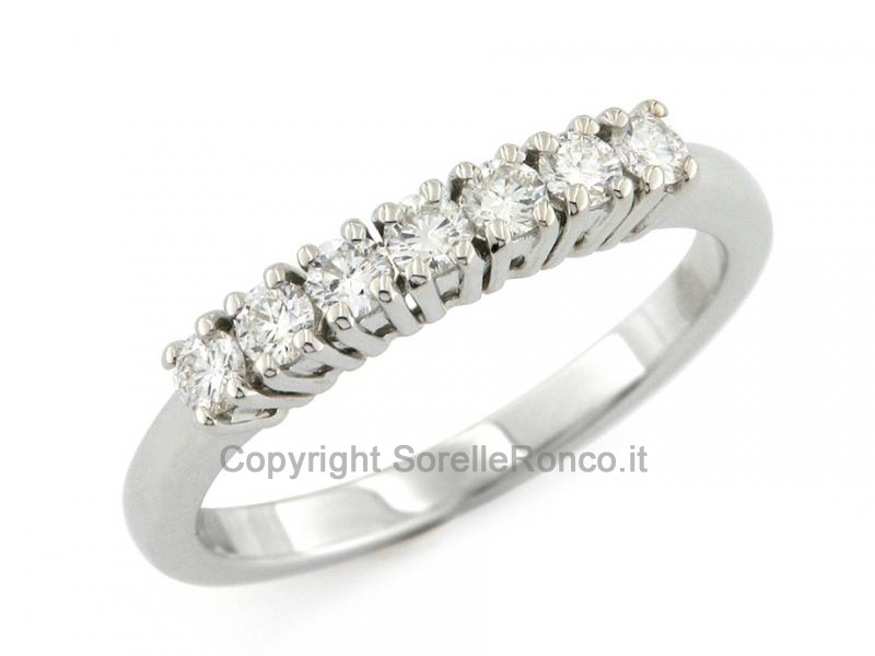 ANELLO RIVIERA ORO E DIAMANTI DA 0.35 CT