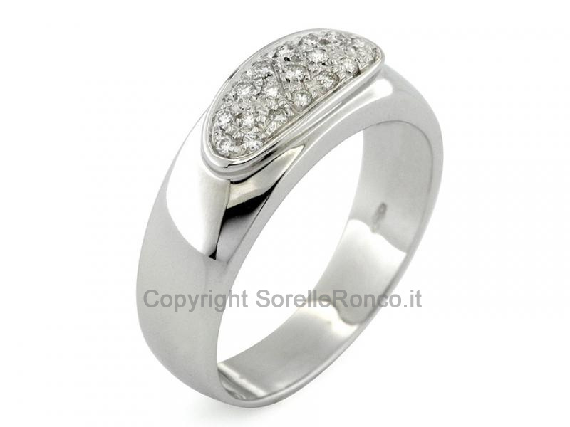 ANELLO IN ORO CON DIAMANTI PAVÉ