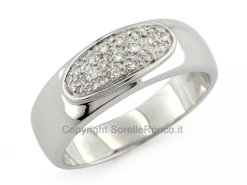 ANELLO IN ORO CON DIAMANTI PAVÉ