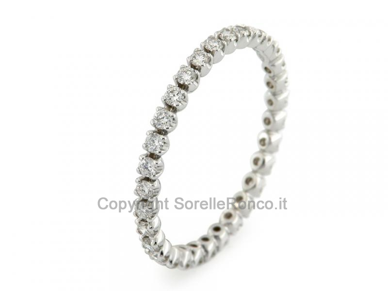 ANELLO ETERNITY CON DIAMANTI 0.53 CT