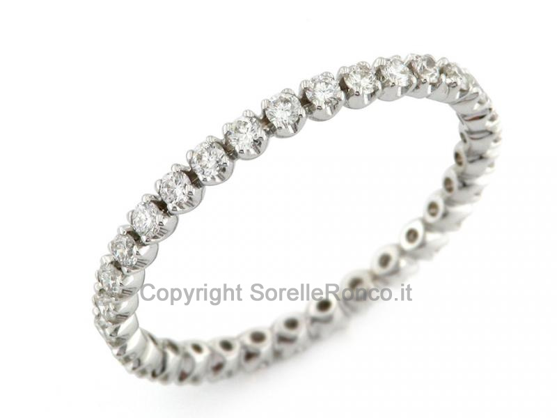 ANELLO ETERNITY CON DIAMANTI 0.53 CT