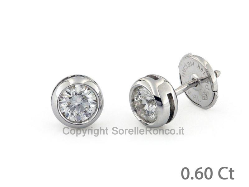 ORECCHINI PUNTOLUCE CON DIAMANTE 0.60 CT