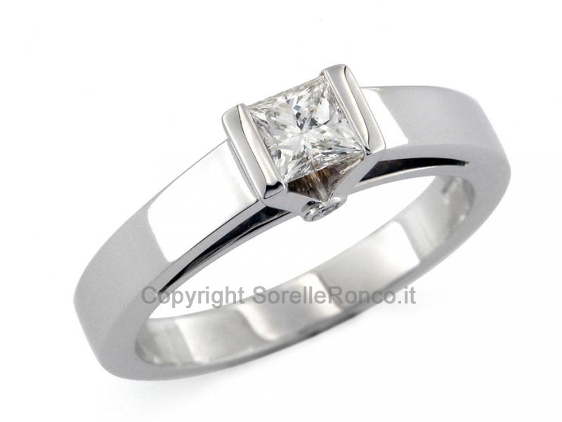 ANELLO CON DIAMANTE SOLITARIO 0.41 CT