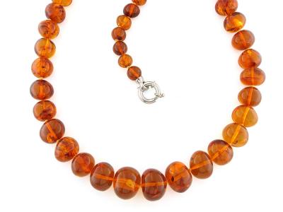 Collana con Ambra Baltica Bruna