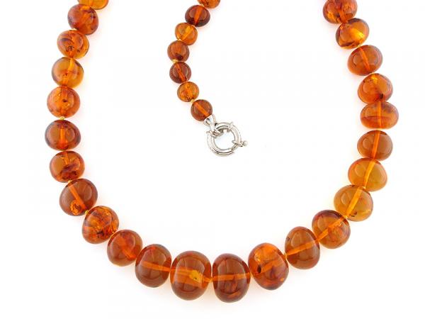 CF01370 - Collana con Ambra Baltica Bruna
