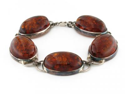 Bracciale Argento con Ambra Baltica