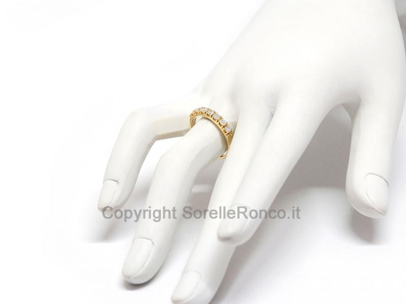 ANELLO RIVIERA CON DIAMANTI 0.53 CT