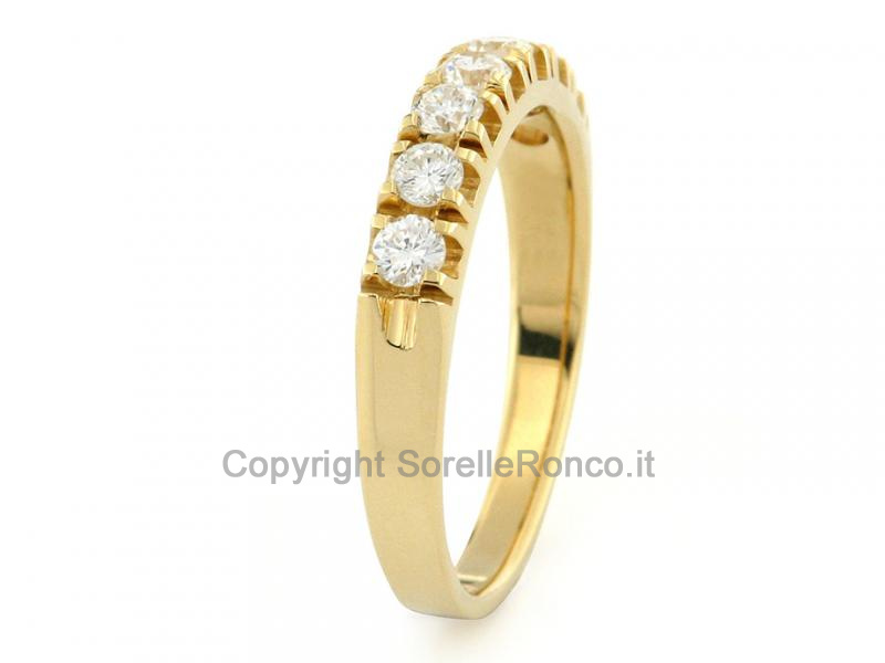 ANELLO RIVIERA CON DIAMANTI 0.53 CT