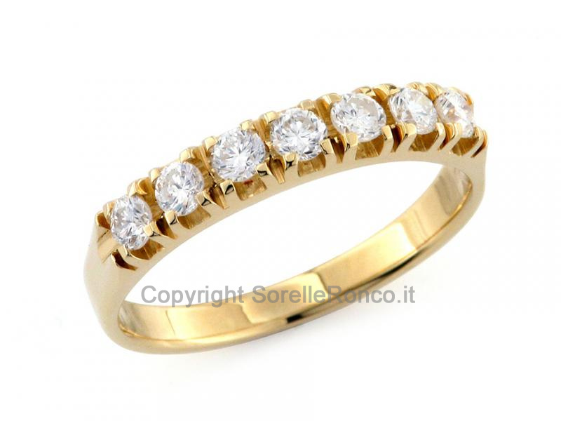 ANELLO RIVIERA CON DIAMANTI 0.53 CT