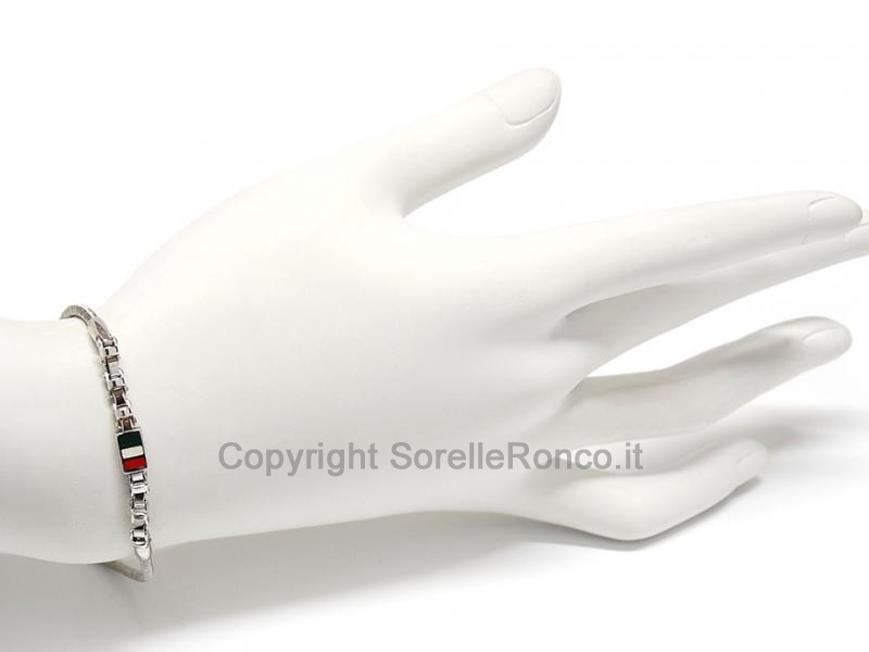 BRACCIALE BANDIERA ACCIAIO ORO