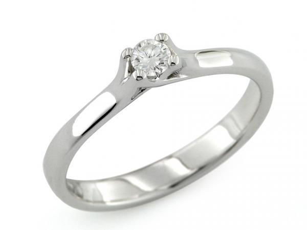 CF01452 - Anello con Diamante Solitario 0.11 Ct
