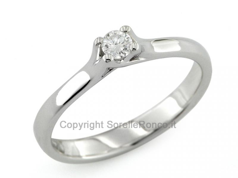 ANELLO CON DIAMANTE SOLITARIO 0.11 CT