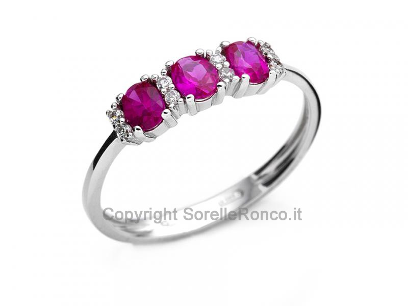 ANELLO TRILOGY CON ZIRCONI