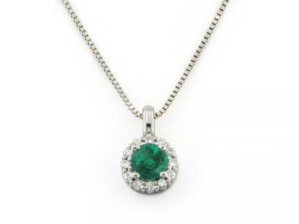 CF01507 - Collana con Smeraldo e Diamanti