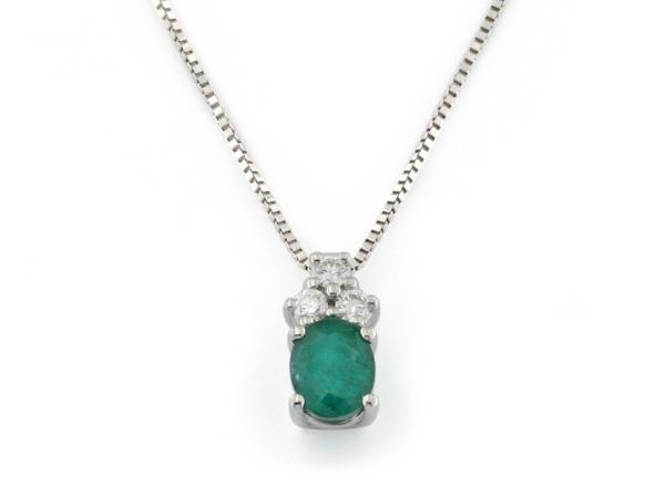 CF01510 - Collana con Smeraldo e Diamanti