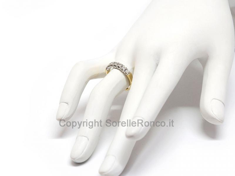ANELLO AD INTRECCIO CON DIAMANTI 0.36 CT