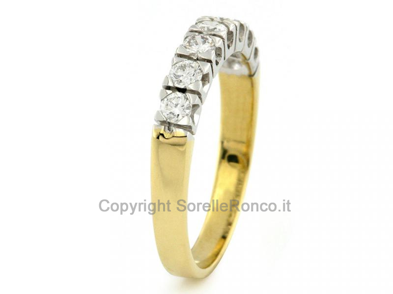 ANELLO AD INTRECCIO CON DIAMANTI 0.36 CT