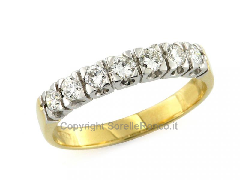 ANELLO AD INTRECCIO CON DIAMANTI 0.36 CT