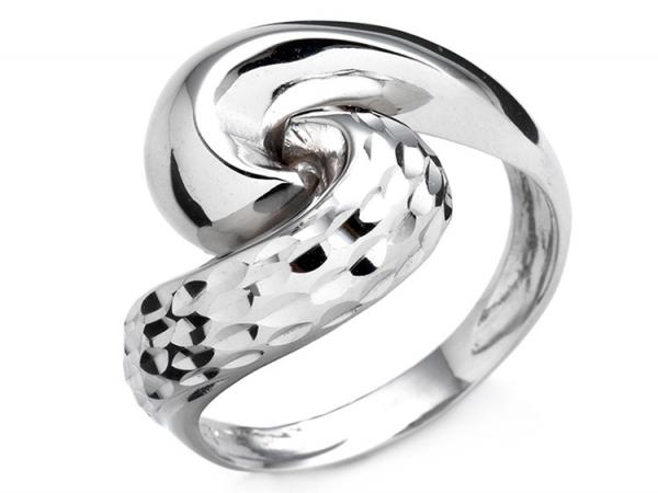 CF01529 - Anello Oro Bianco Vortice