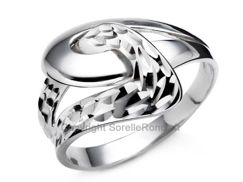 ANELLO ORO BIANCO VORTICE