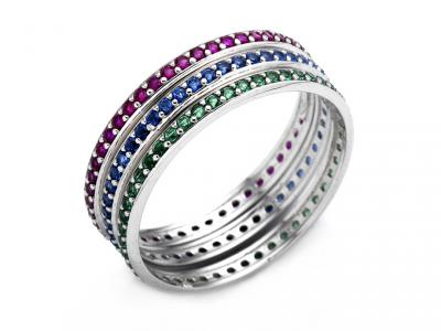 Eternity Tris Oro 18 Kt