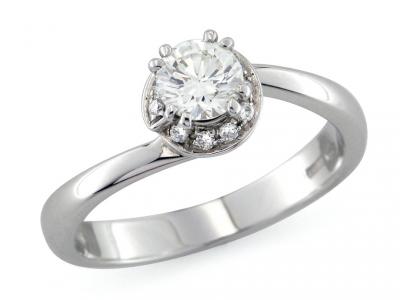 Anello Solitario con Diamante da 0.54 Ct
