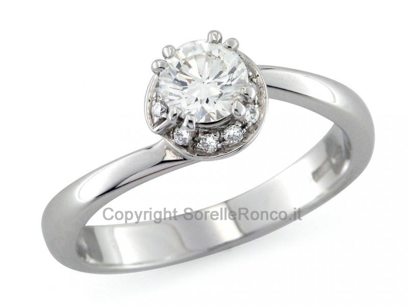 ANELLO SOLITARIO CON DIAMANTE DA 0.54 CT
