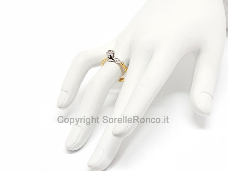 ANELLO SOLITARIO CON DIAMANTE DA 0.41 CT