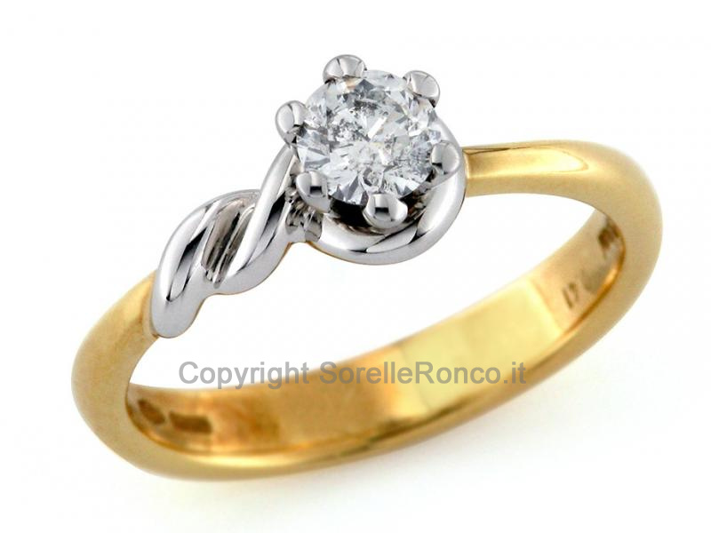 ANELLO SOLITARIO CON DIAMANTE DA 0.41 CT