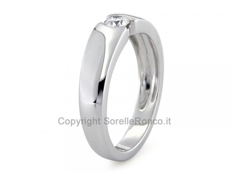 SOLITARIO CON DIAMANTE DA 0.20 CT