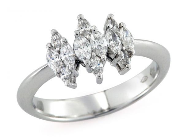 CF01570 - Trilogy Platino con Diamanti 0.51 Ct