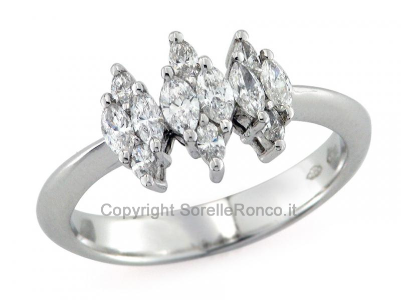 TRILOGY PLATINO CON DIAMANTI 0.51 CT