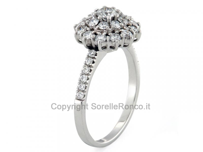 ANELLO IN ORO CON DIAMANTI  1.08 CT