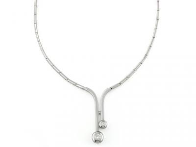 Girocollo Lariat Oro con Diamanti