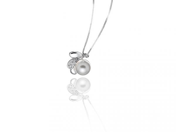 CF01618 - Girocollo in Oro e Perla ø 8 mm